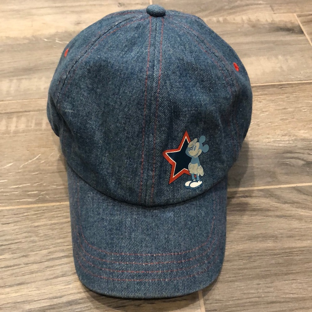Denim Disney Mickey Mouse baseball hat